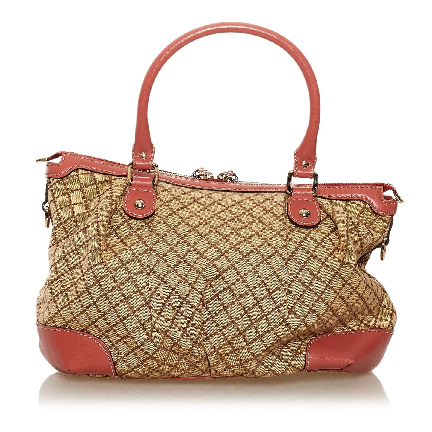Gucci Diamante Sukey Canvas Satchel (SHG-34461)
