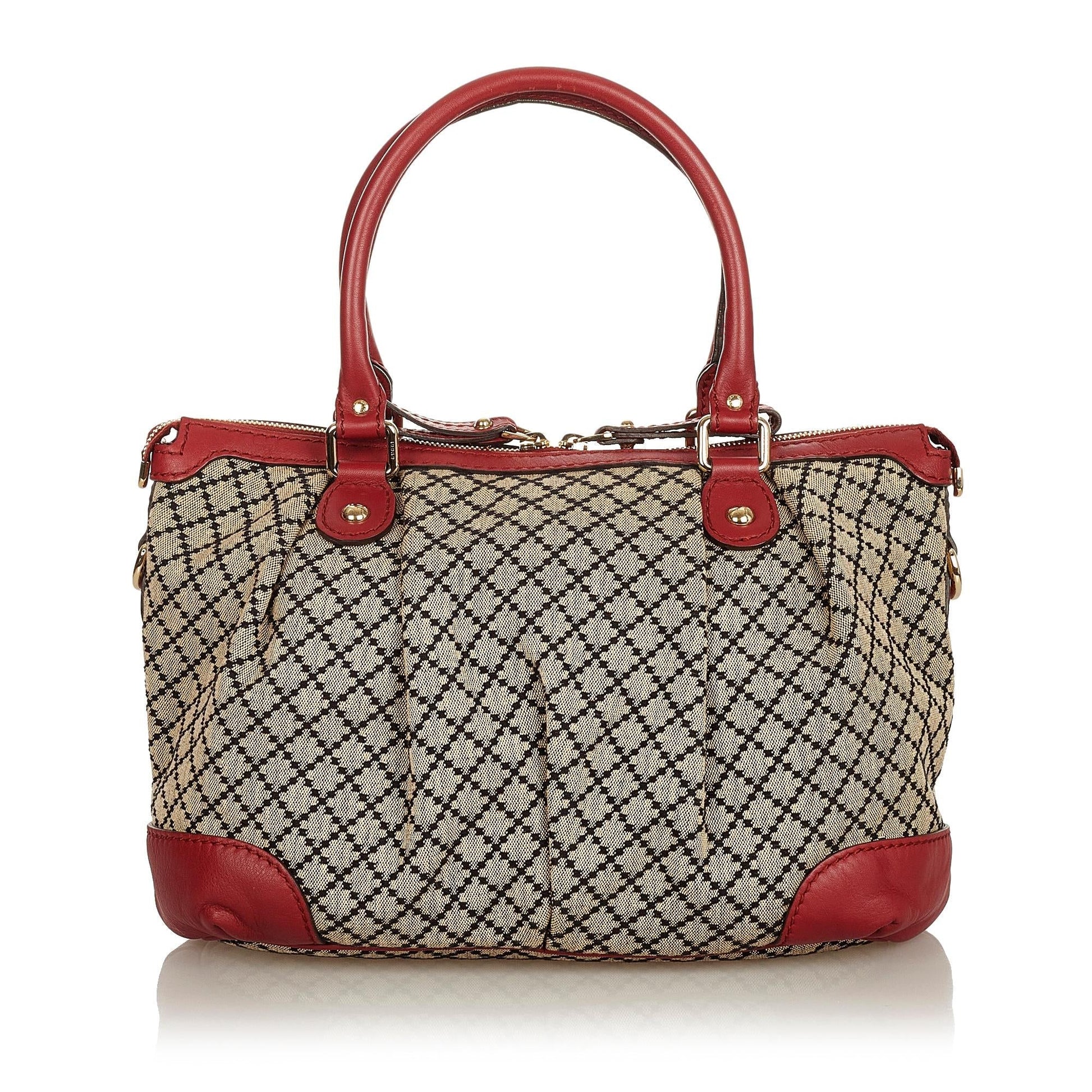 Gucci Diamante Sukey Canvas Satchel (SHG-5dkeD5)