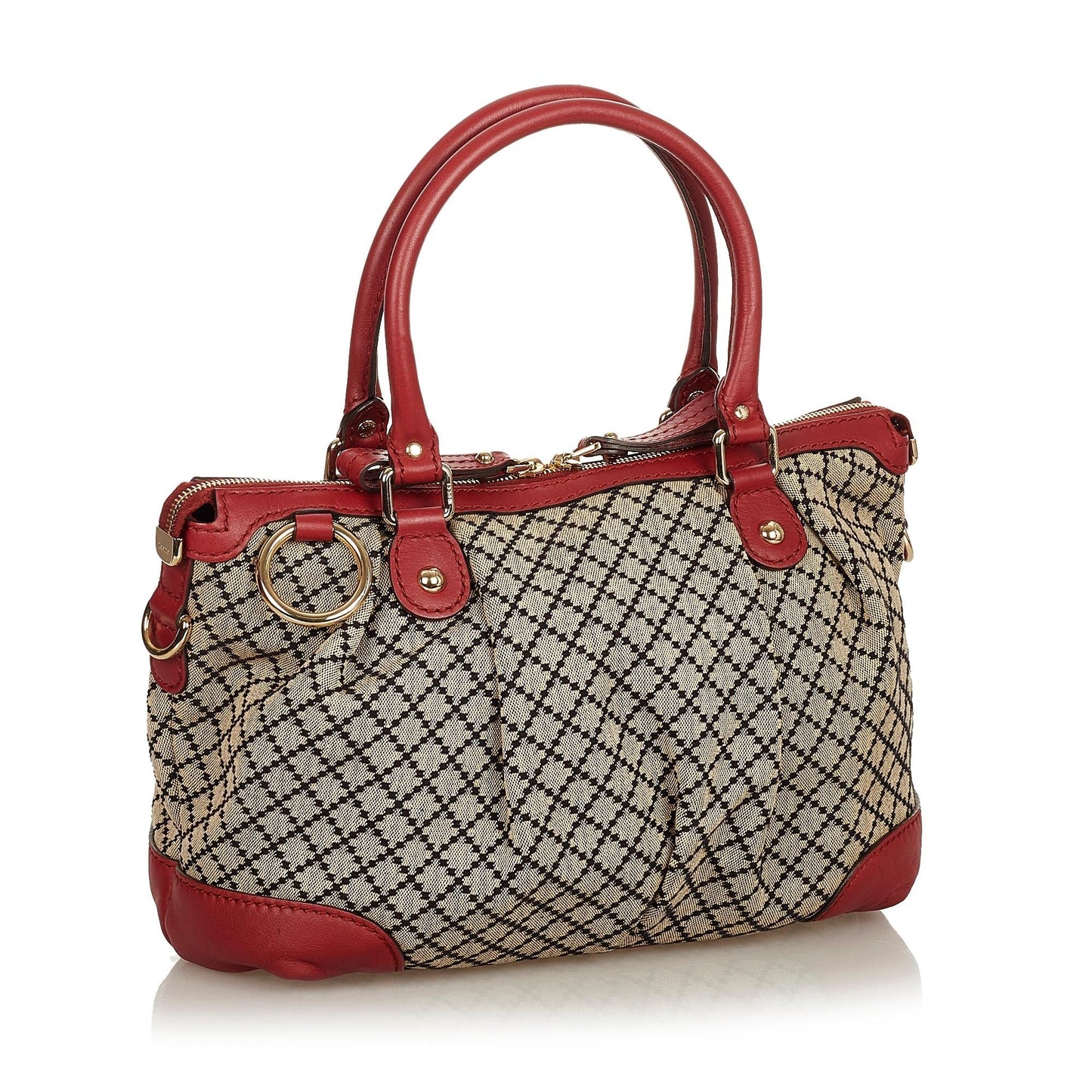 Gucci Diamante Sukey Canvas Satchel (SHG-5dkeD5)