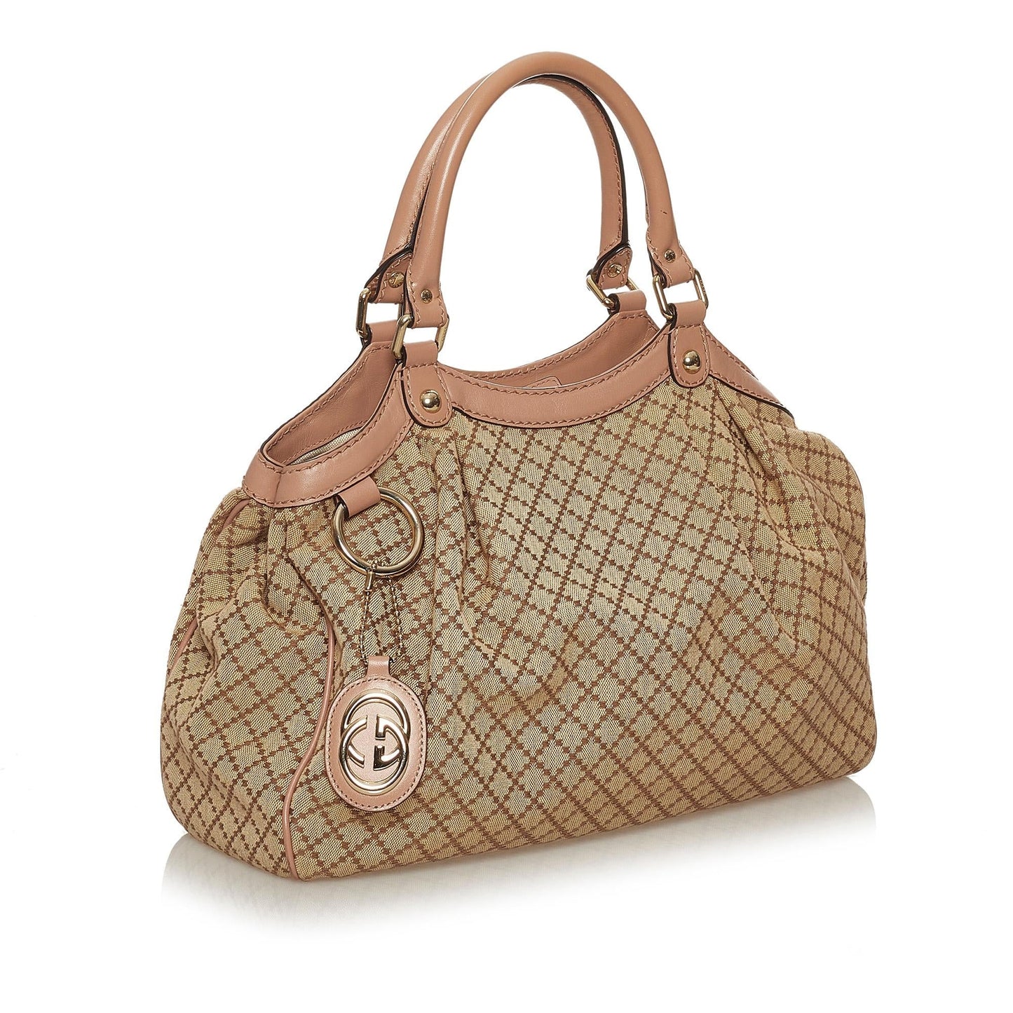 Gucci Diamante Sukey Canvas Tote Bag (SHG-29031)