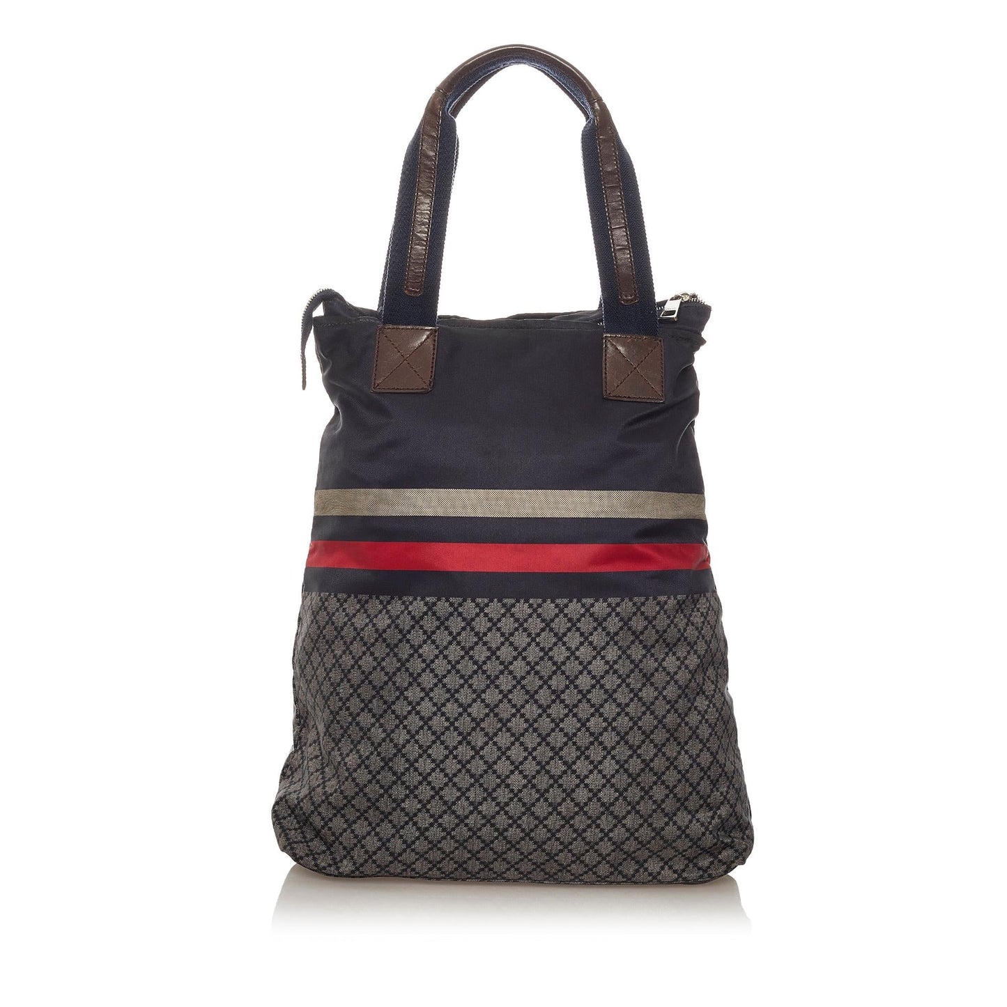 Gucci Diamante Web Nylon Tote Bag (SHG-28177)