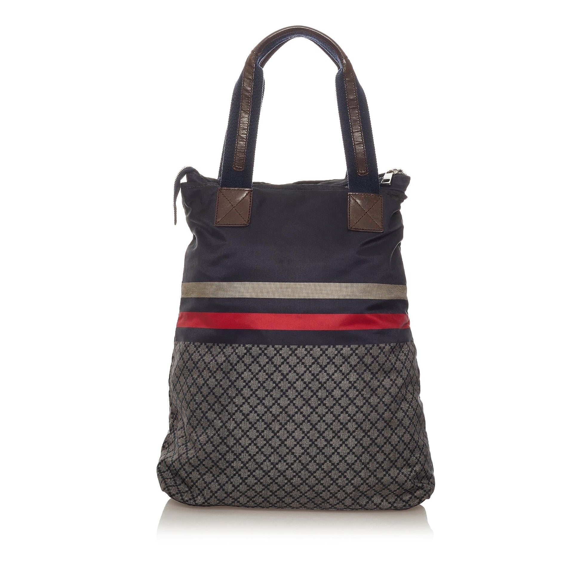 Gucci Web Nylon Tote Style 3