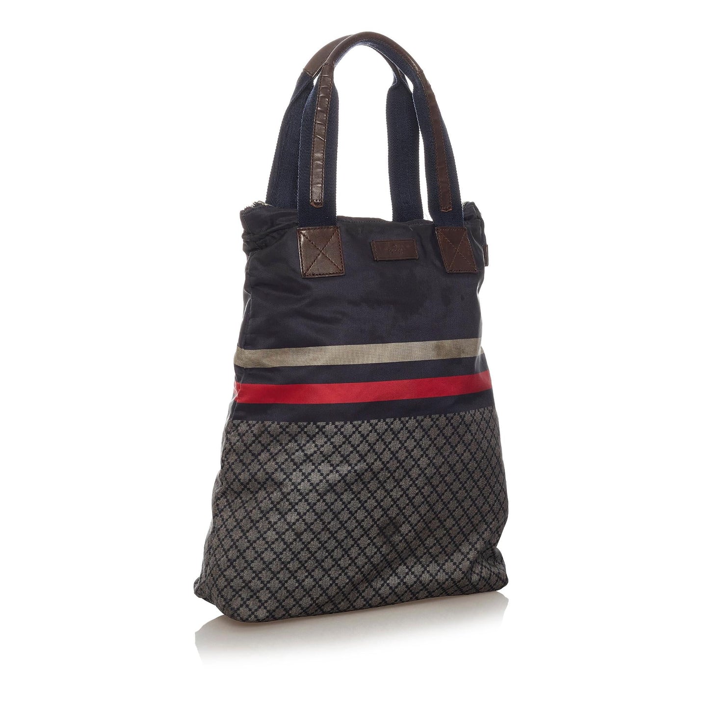 Gucci Diamante Web Nylon Tote Bag (SHG-28177)