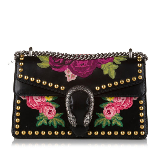 Gucci Dionysus Embroidered Studded Shoulder Bag (SHG-37763)