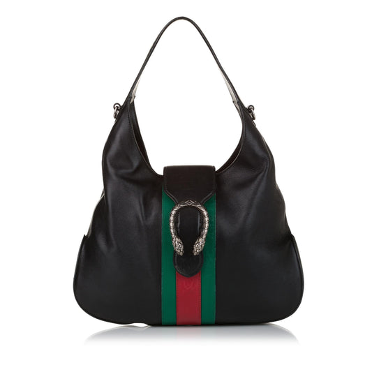 Gucci Dionysus Web Leather Hobo (SHG-31263)