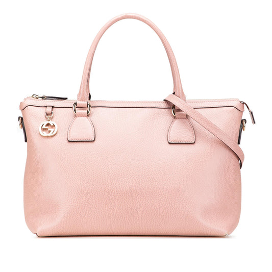 Gucci Dollar Calfskin GG Charm Satchel