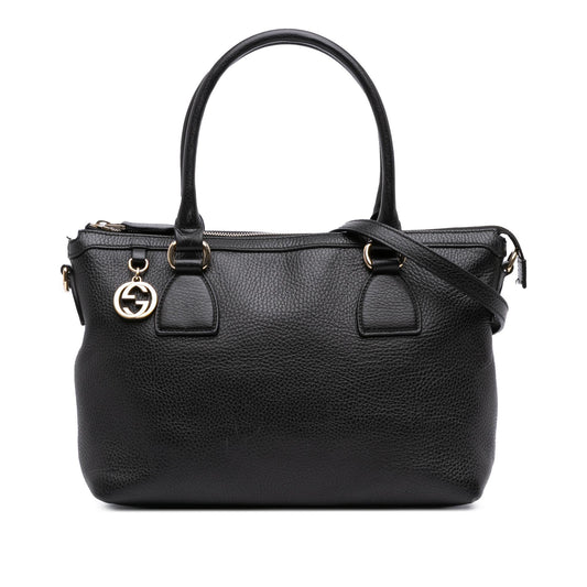 Gucci Dollar Calfskin GG Charm Satchel