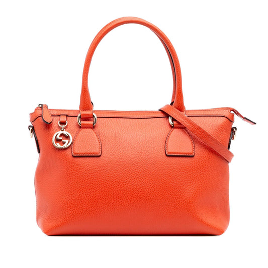 Gucci Dollar Calfskin GG Charm Satchel