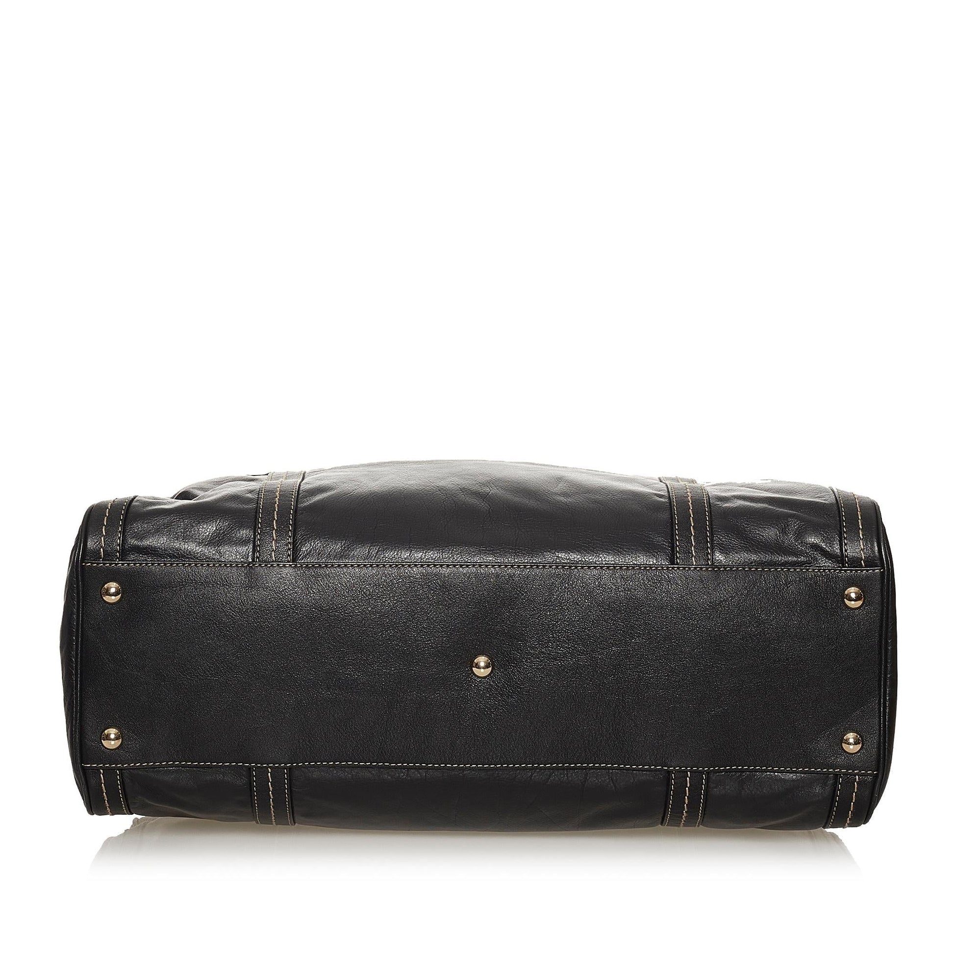 Gucci Duchessa Leather Boston Bag (SHG-2FBg0A)