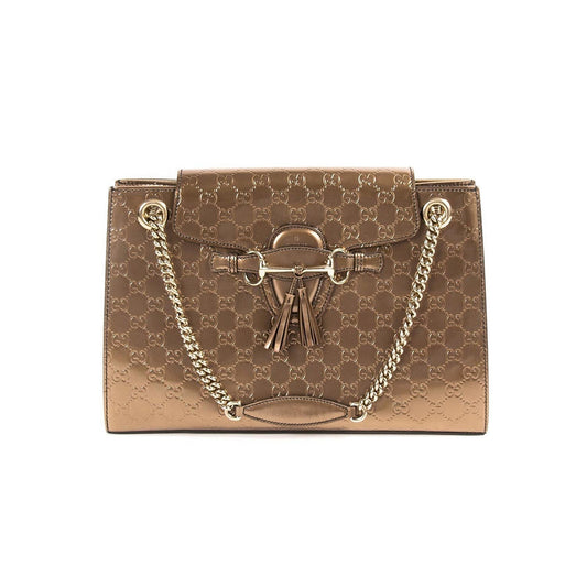 Gucci Leather Chain Shoulder Bag Style 10