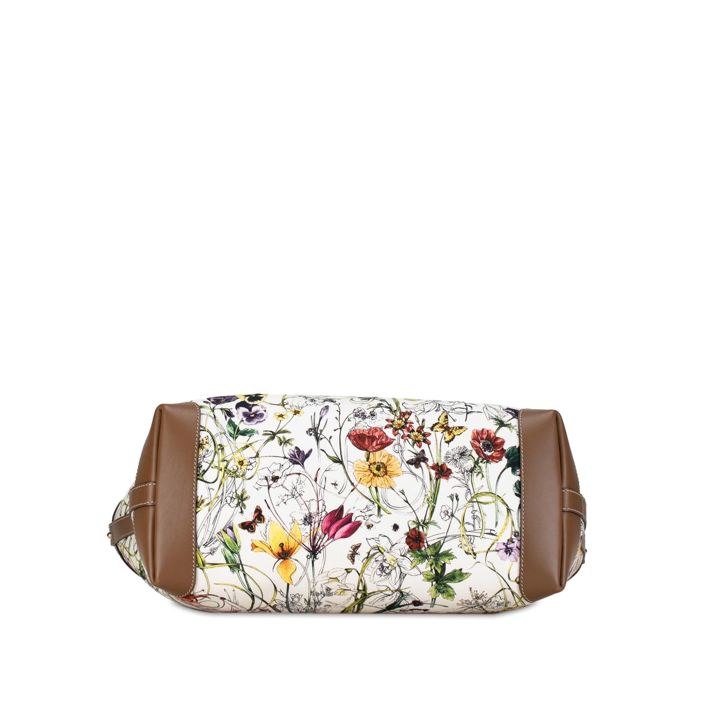 Gucci Flora Canvas Craft Tote (SHG-7nJYvD)