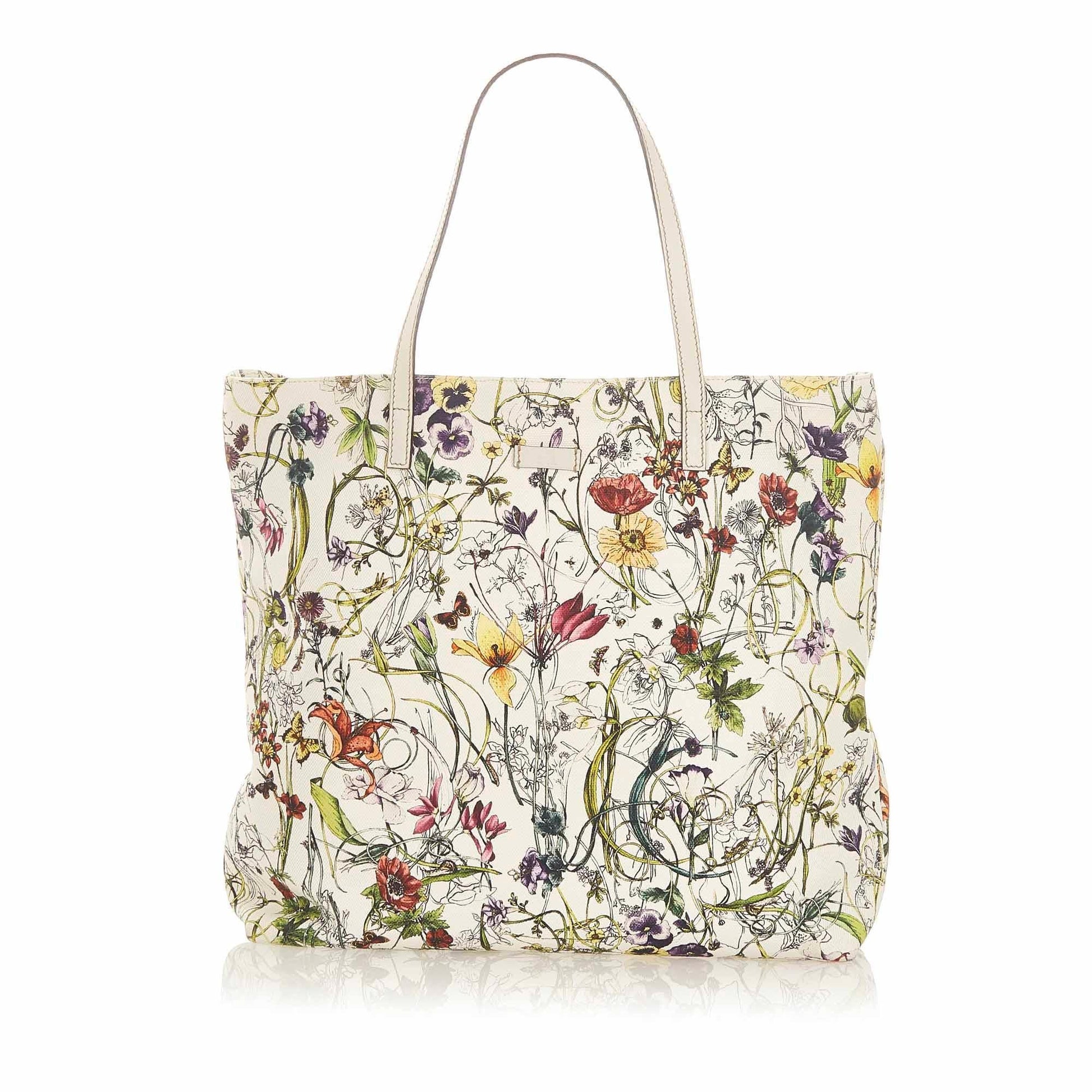 Gucci Flora Canvas Monogram Tote Style 1