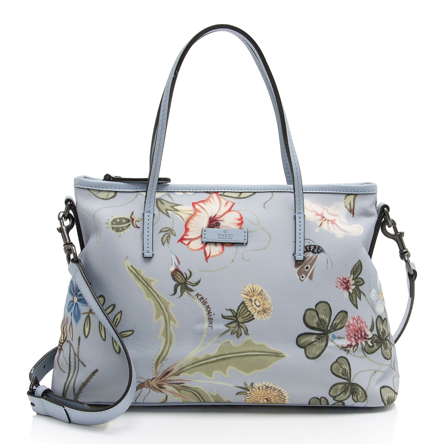 Gucci Flora Canvas Zip Medium Tote (SHF-0uKTTK)