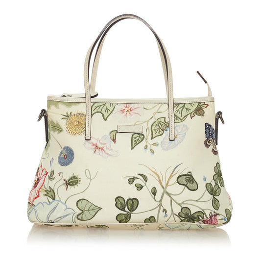 Gucci Flora Canvas Satchel Style 1