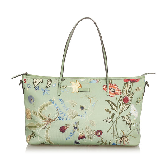 Gucci Flora Nylon Satchel