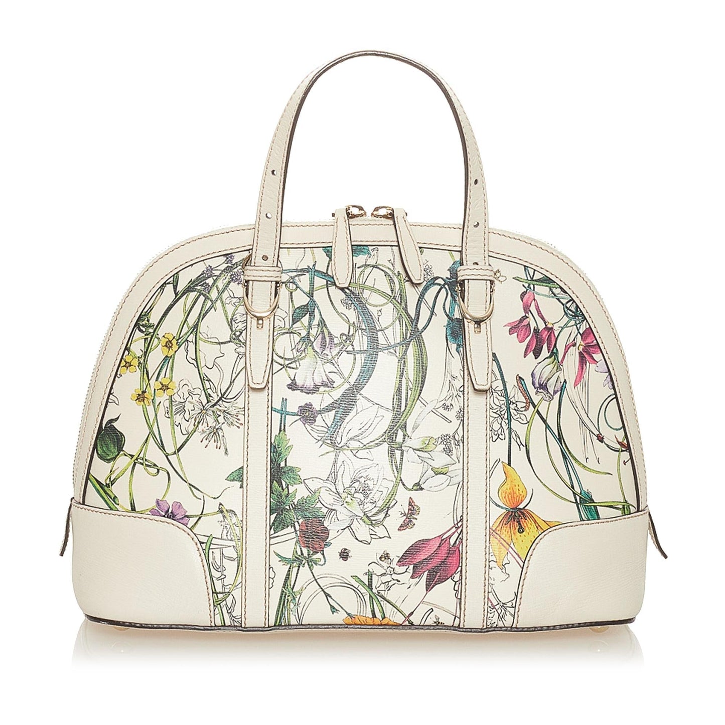 Gucci Flora Canvas Satchel Style 2