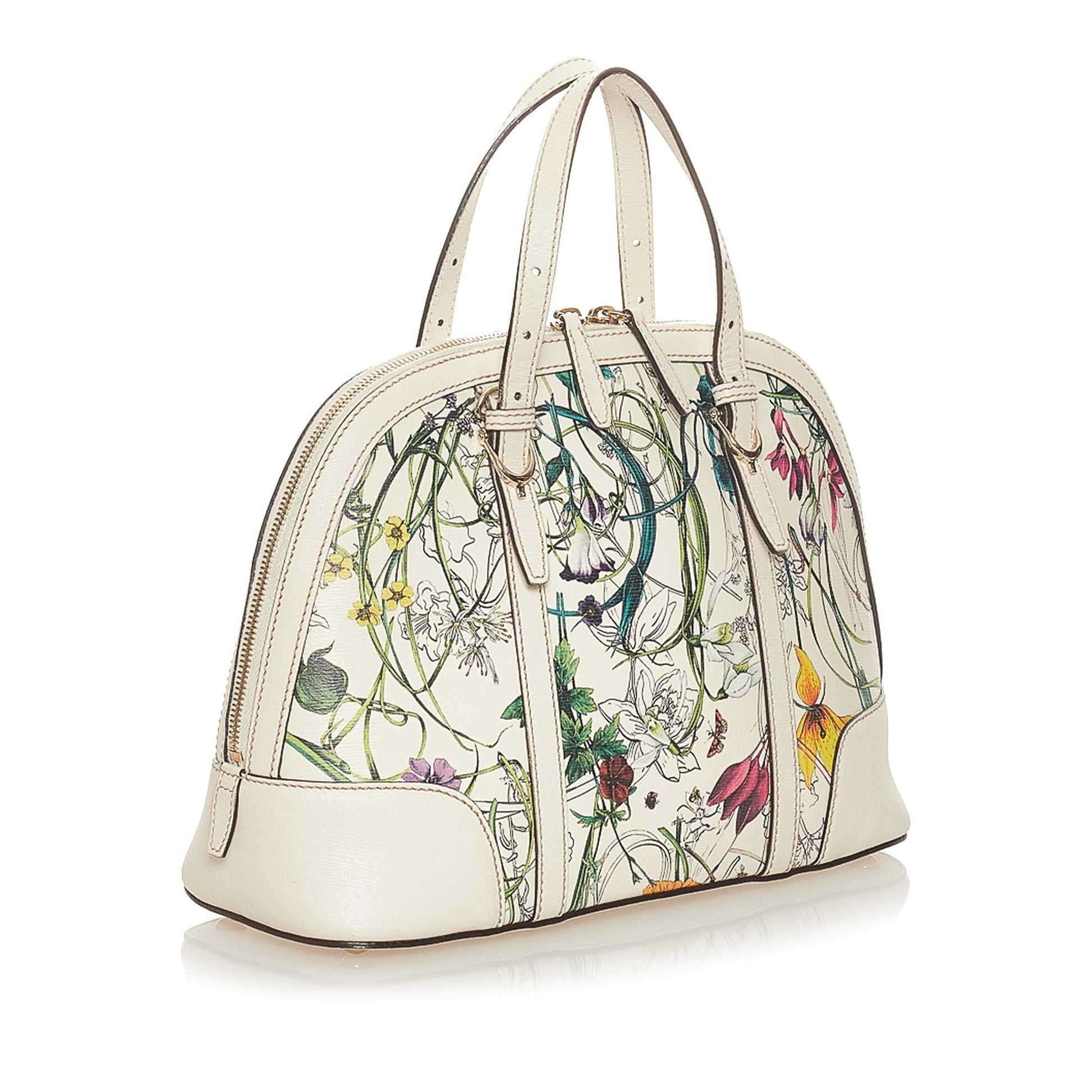 Gucci Flora Canvas Satchel Style 2