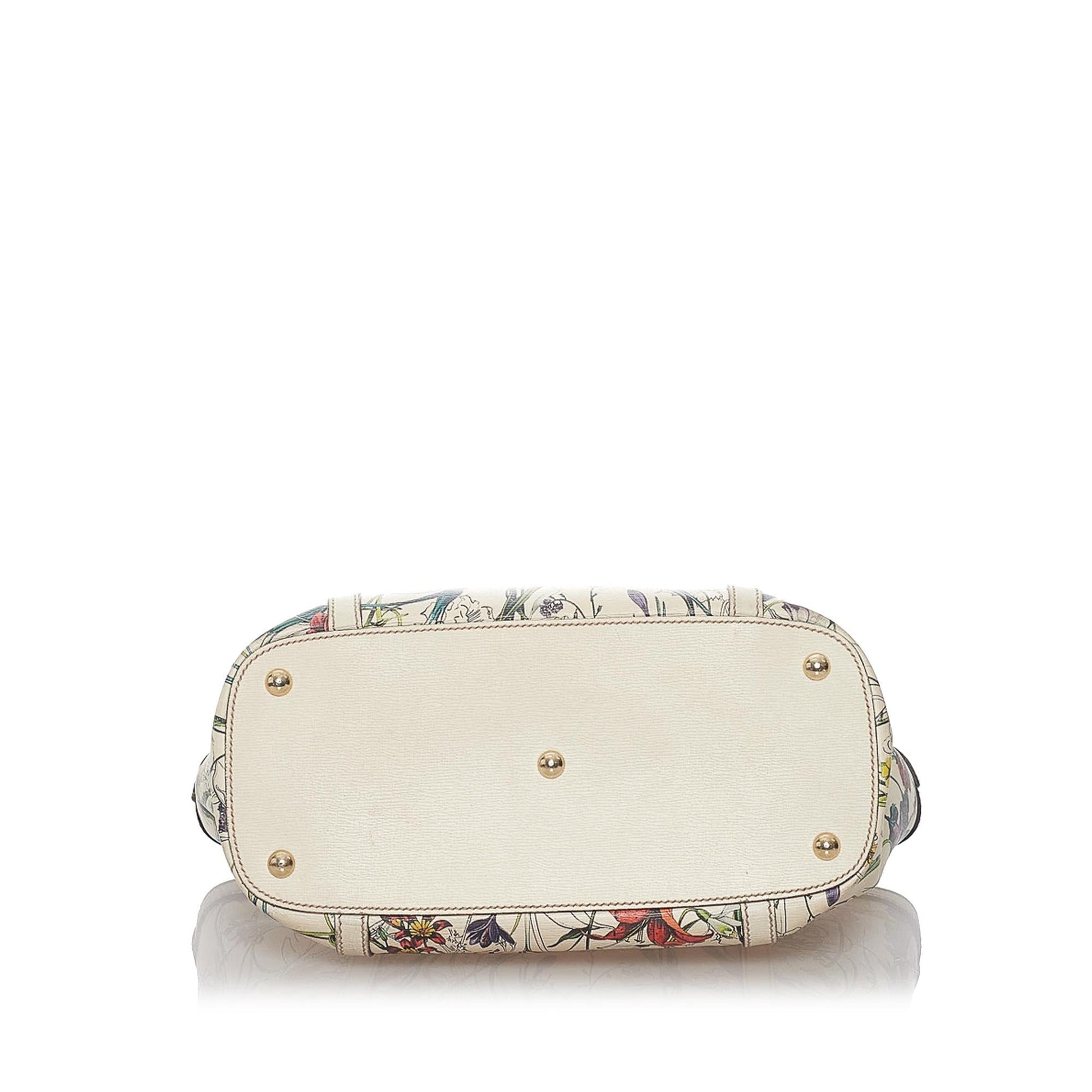 Gucci Flora Nice Leather Handbag (SHG-37333)