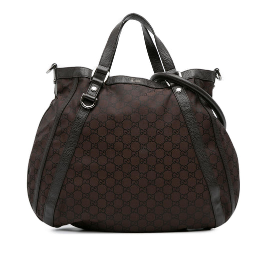 Gucci GG Canvas Abbey D Ring Convertible Satchel
