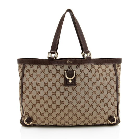 Gucci GG Canvas Abbey Large Tote (SHF-22954)