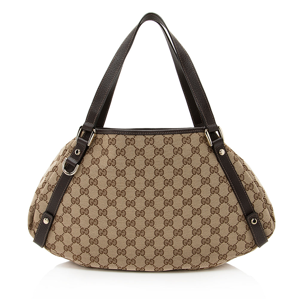Gucci GG Canvas Abbey Medium Shoulder Bag (SHF-19735)