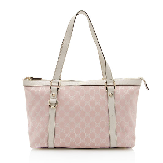 Gucci GG Canvas Abbey Medium Tote (SHF-M6QWPr)