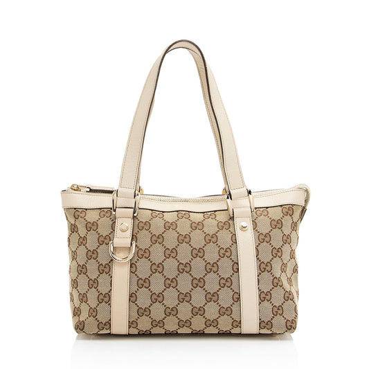 Gucci GG Canvas Abbey Small Tote (SHF-igNoy2)