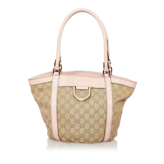 Gucci GG Canvas Abbey Tote Bag (SHG-noPqrr)