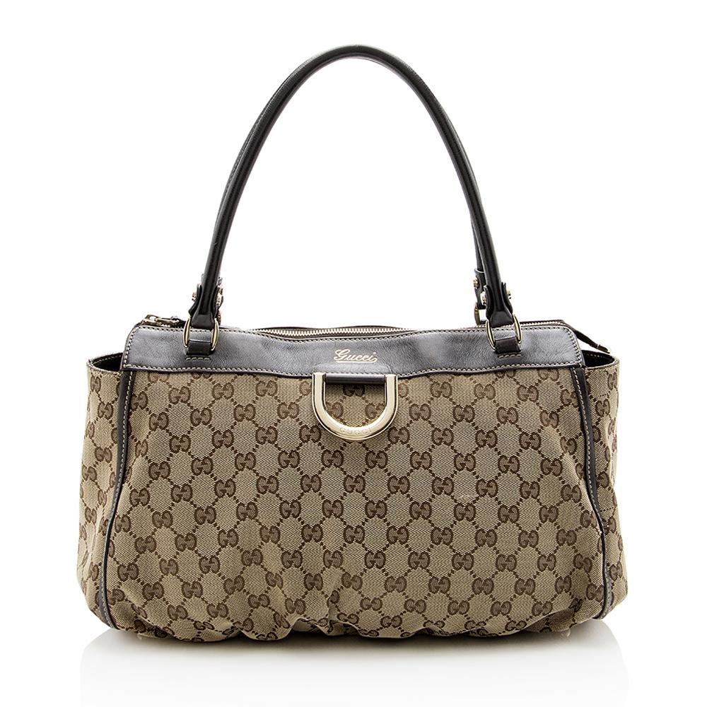 Gucci Abbey Canvas Monogram Tote Style 4