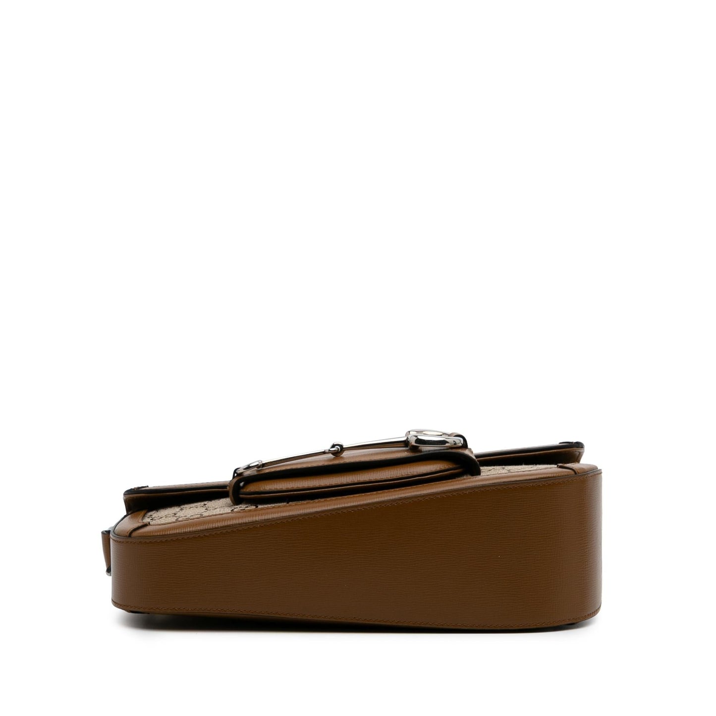 Gucci GG Canvas Asymmetric Horsebit 1955 Shoulder Bag