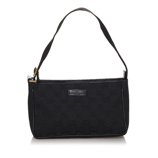 Gucci GG Canvas Baguette (SHG-30605)