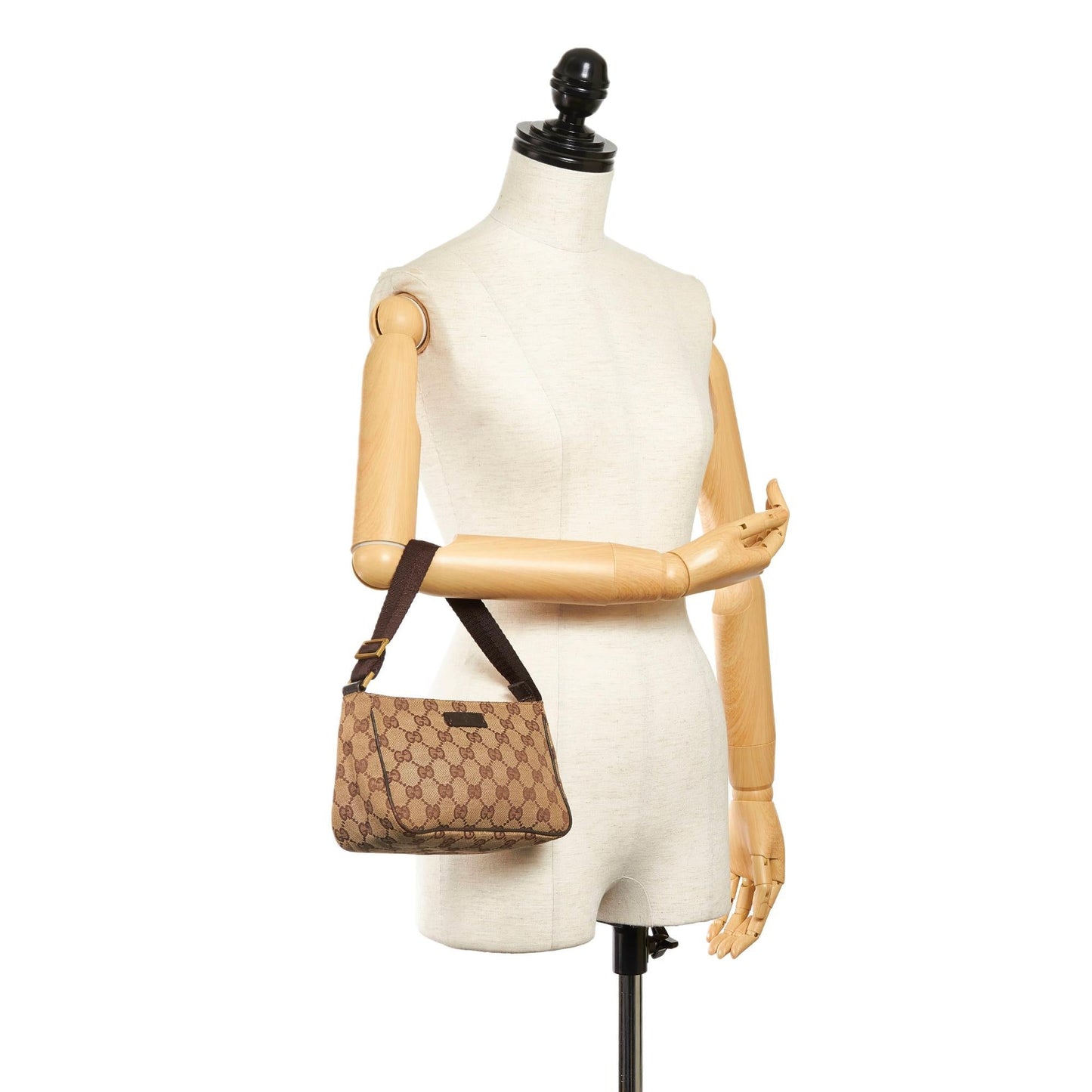 Gucci GG Canvas Baguette (SHG-31120)