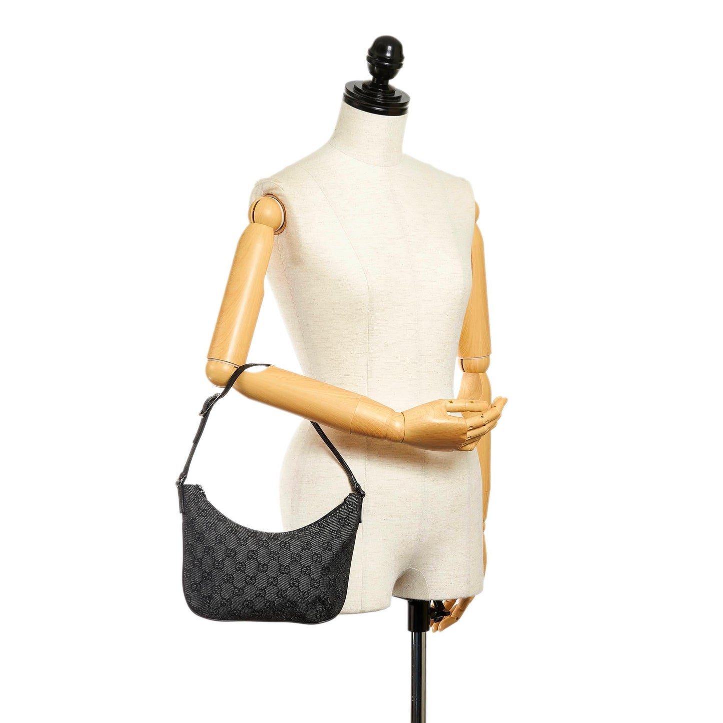 Gucci GG Canvas Baguette (SHG-31319)