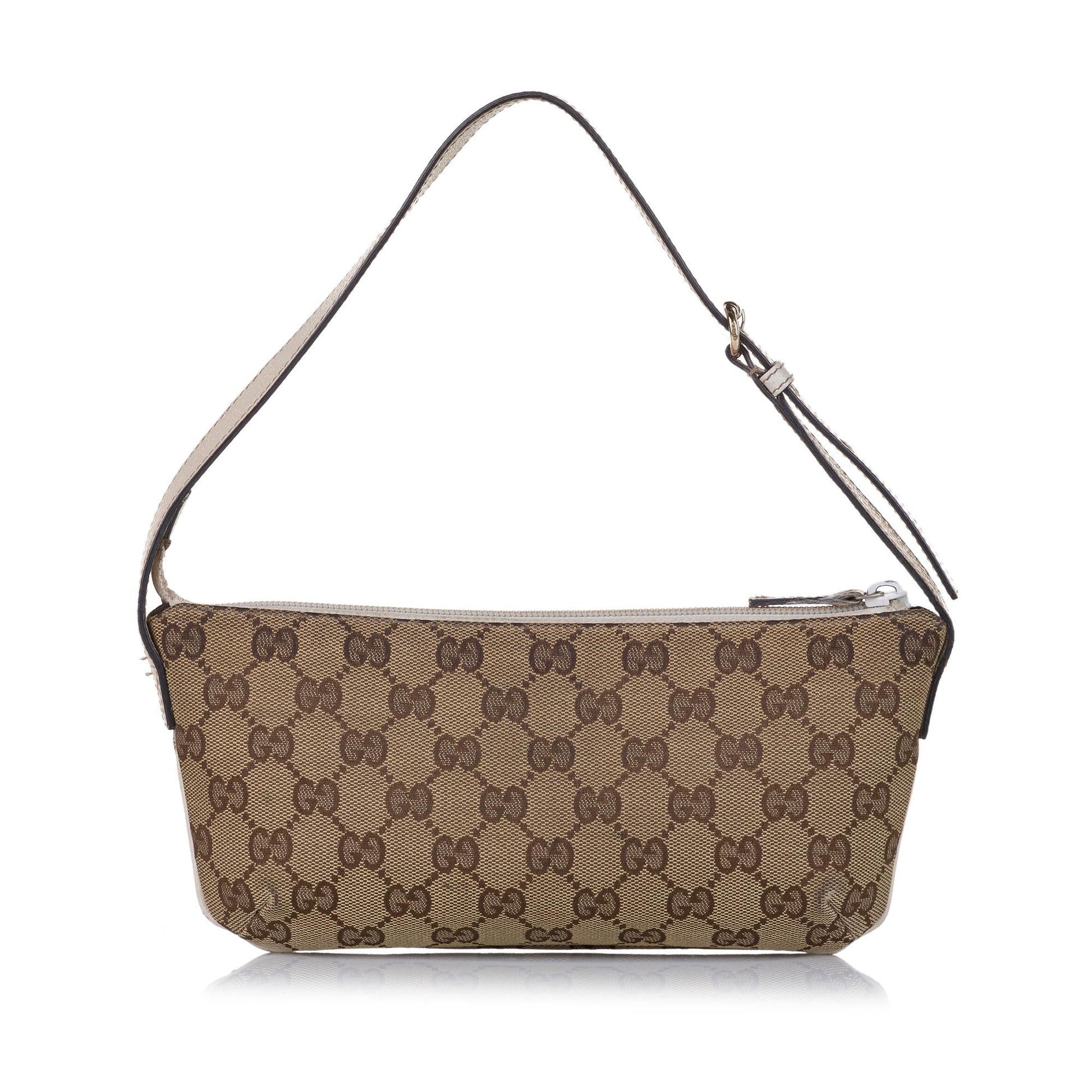 Gucci GG Canvas Baguette (SHG-34624)