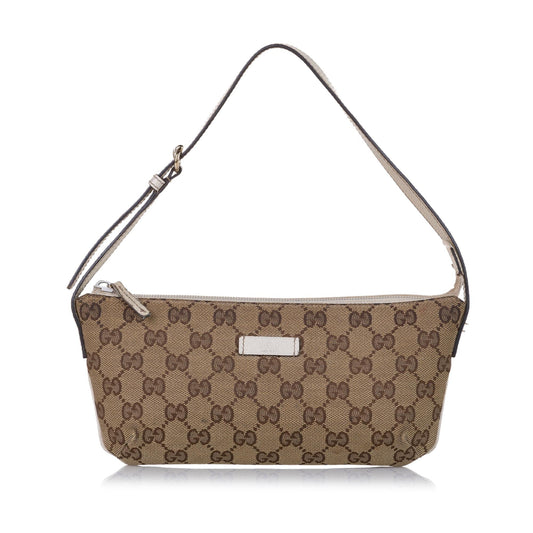 Gucci GG Canvas Baguette (SHG-34624)