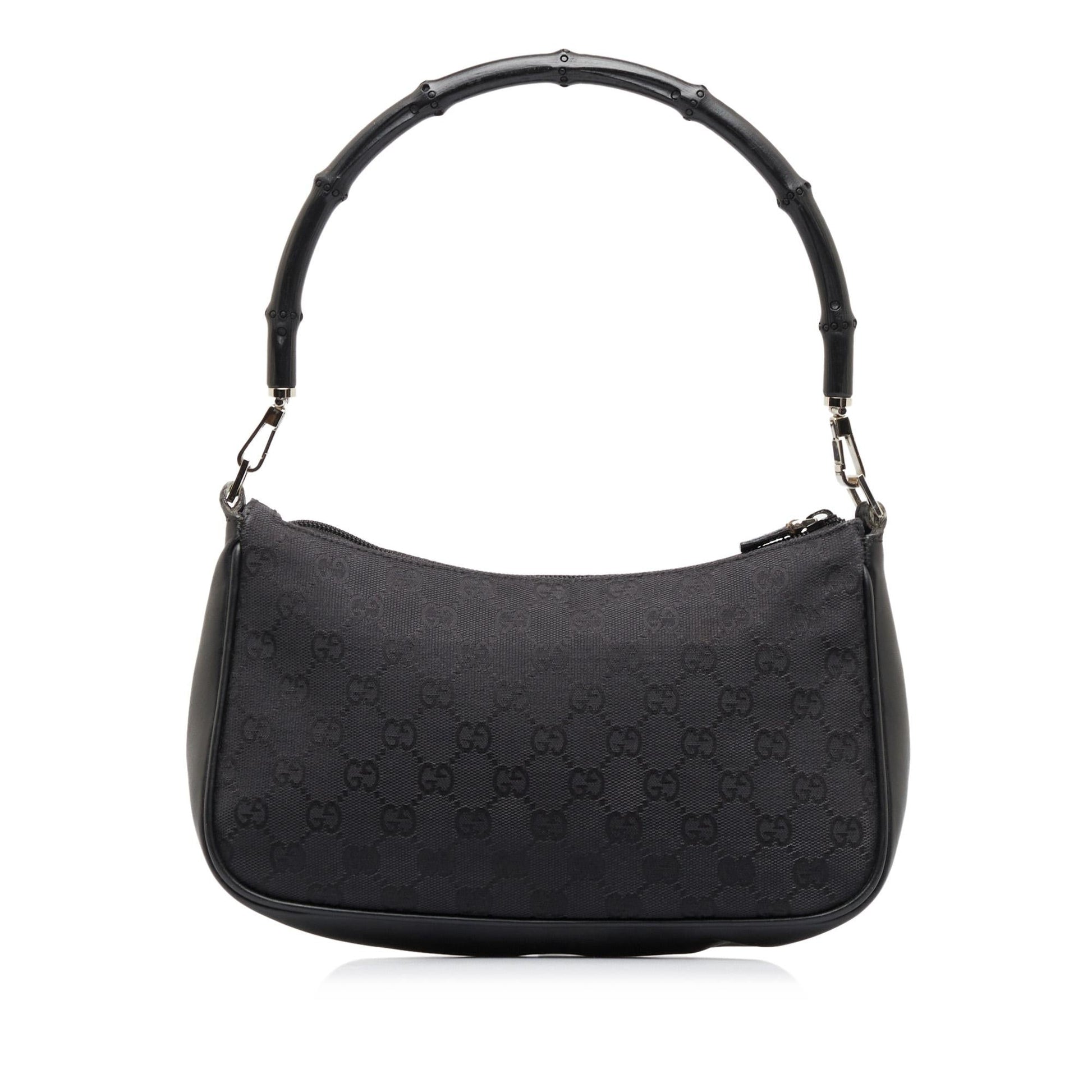 Gucci GG Canvas Bamboo Baguette (SHG-kSjf51)