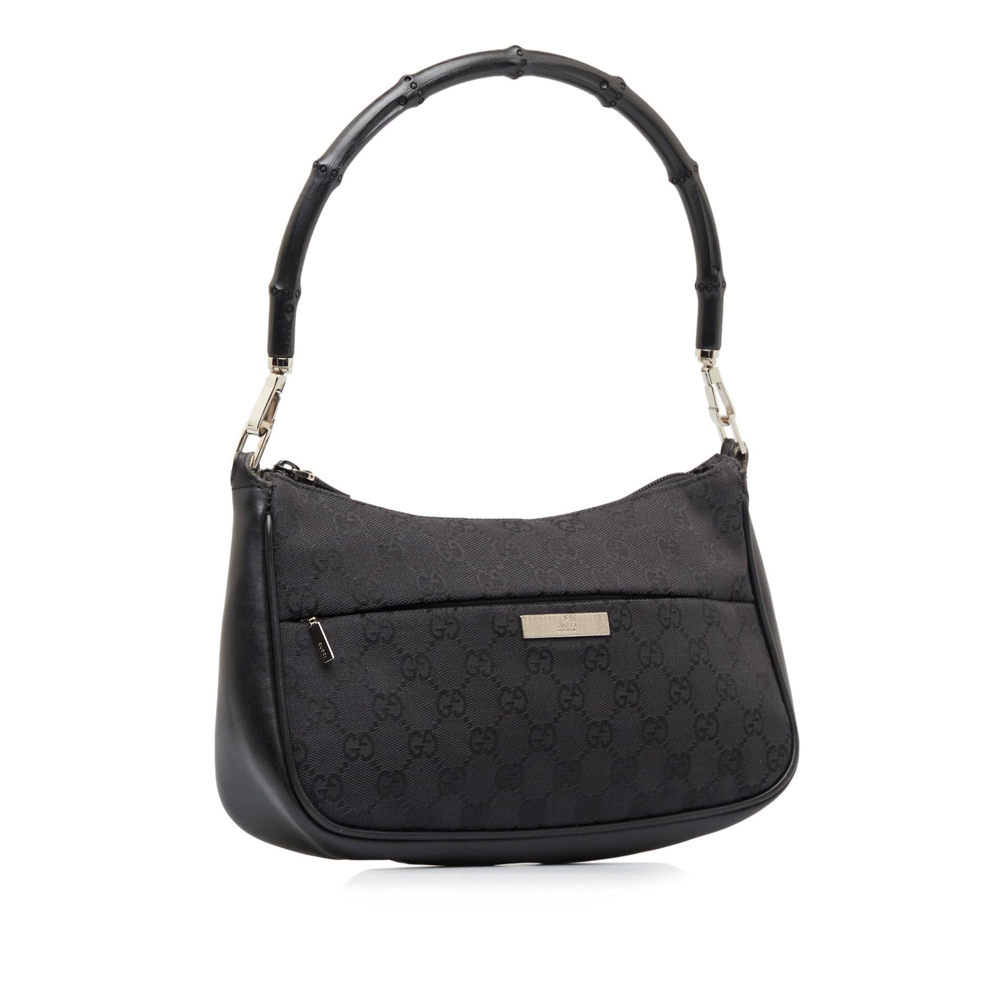 Gucci GG Canvas Bamboo Baguette (SHG-kSjf51)