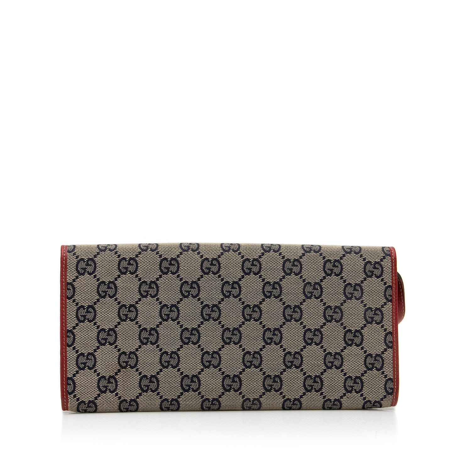 Gucci GG Canvas Bamboo Bar Clutch (SHF-23324)