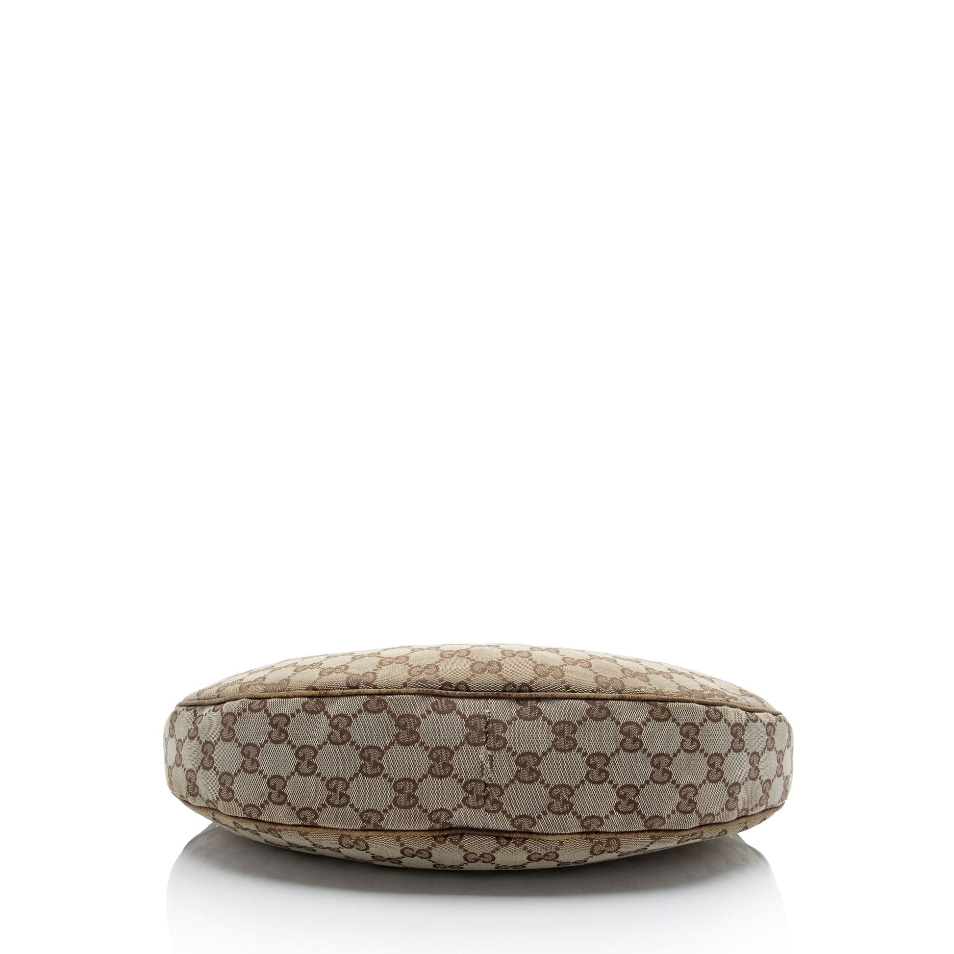 Gucci GG Canvas Bamboo Half Moon Medium Hobo (SHF-6eqEZt)