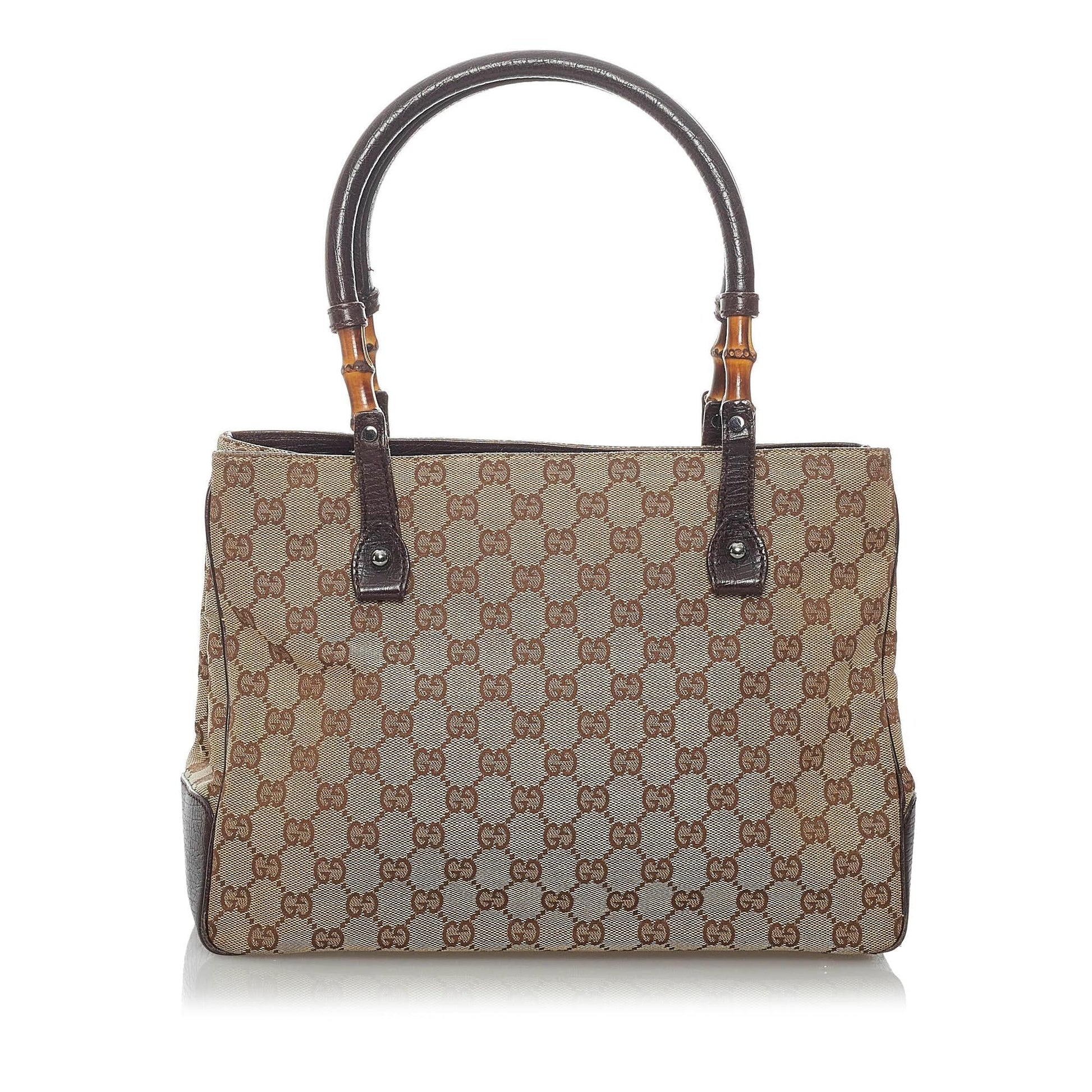 Gucci Bamboo Canvas Handbag Style 1