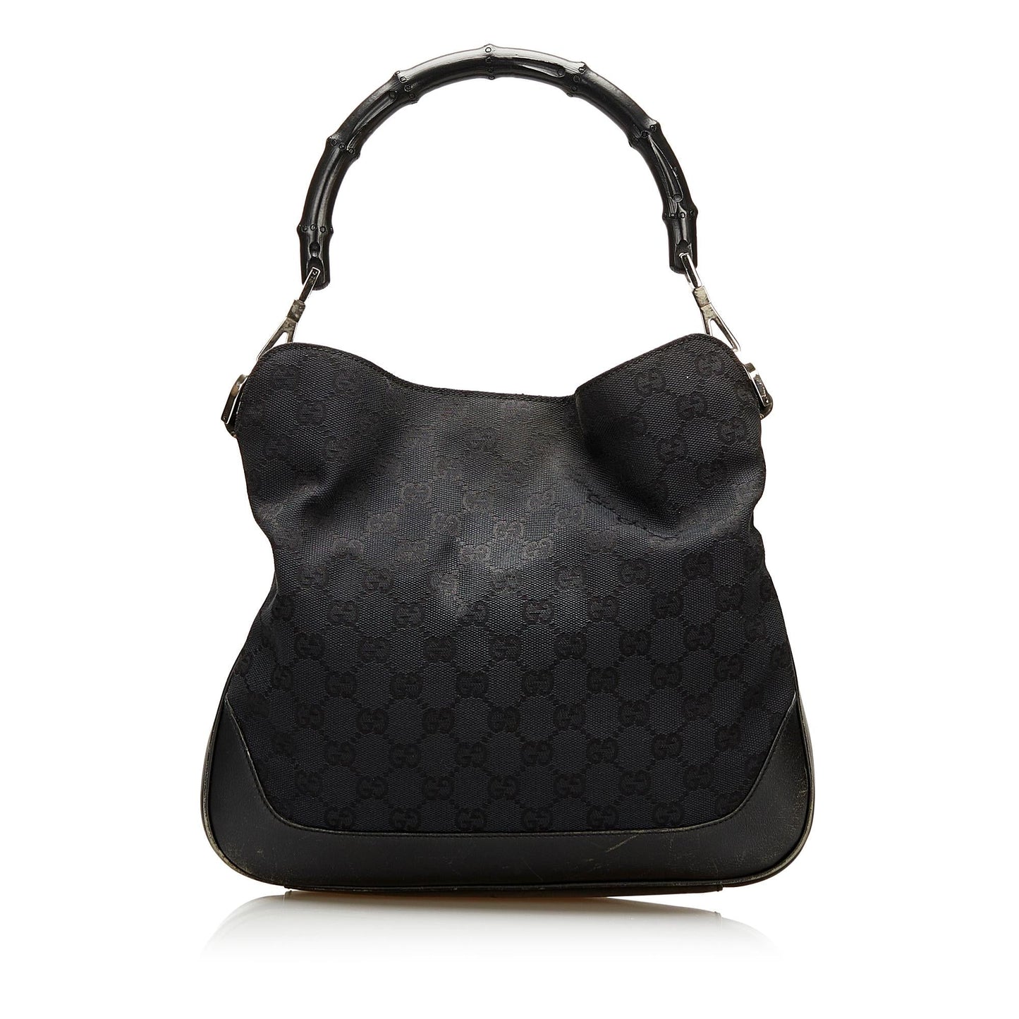 Gucci GG Canvas Bamboo Satchel (SHG-35630)
