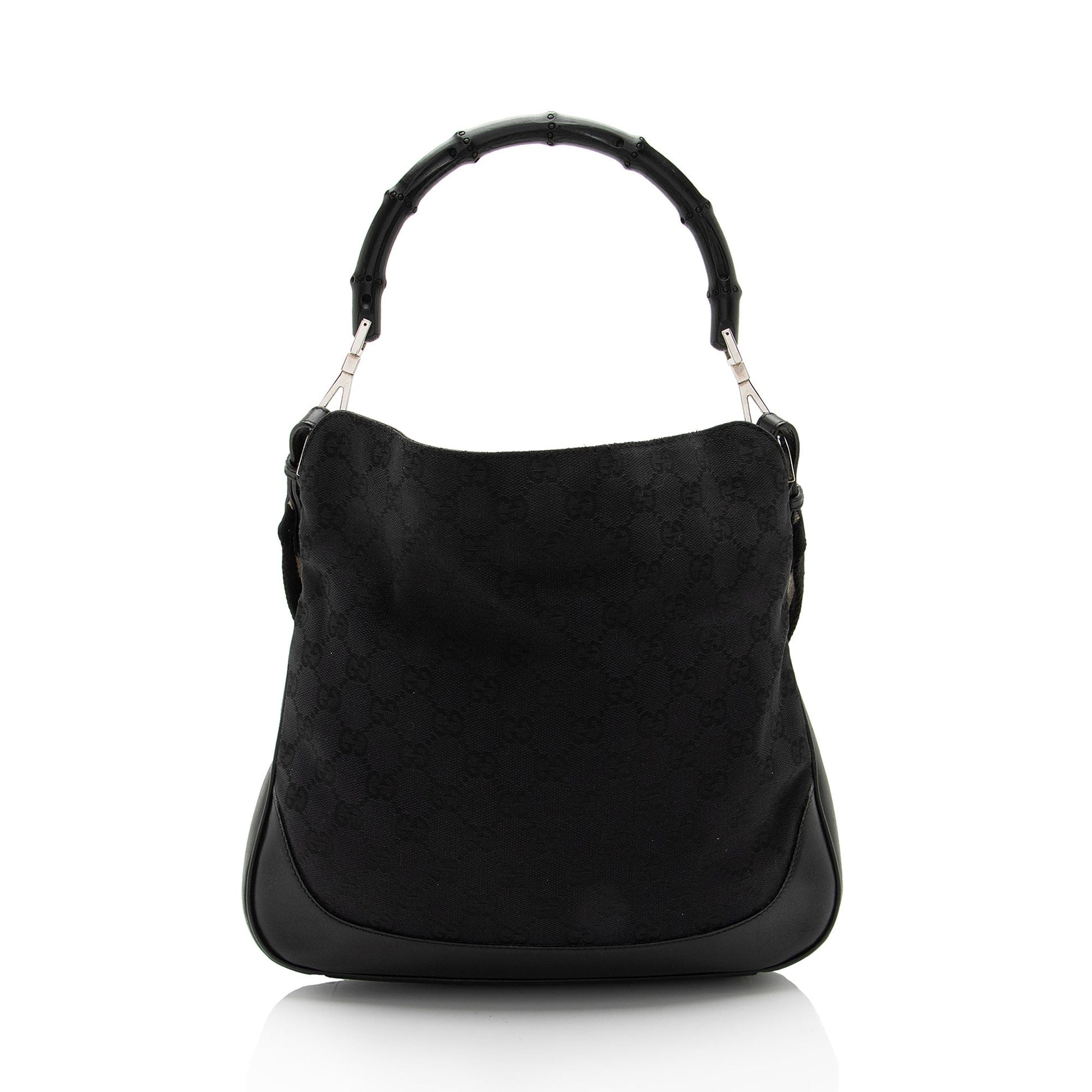 Gucci Leather Canvas Shoulder Bag