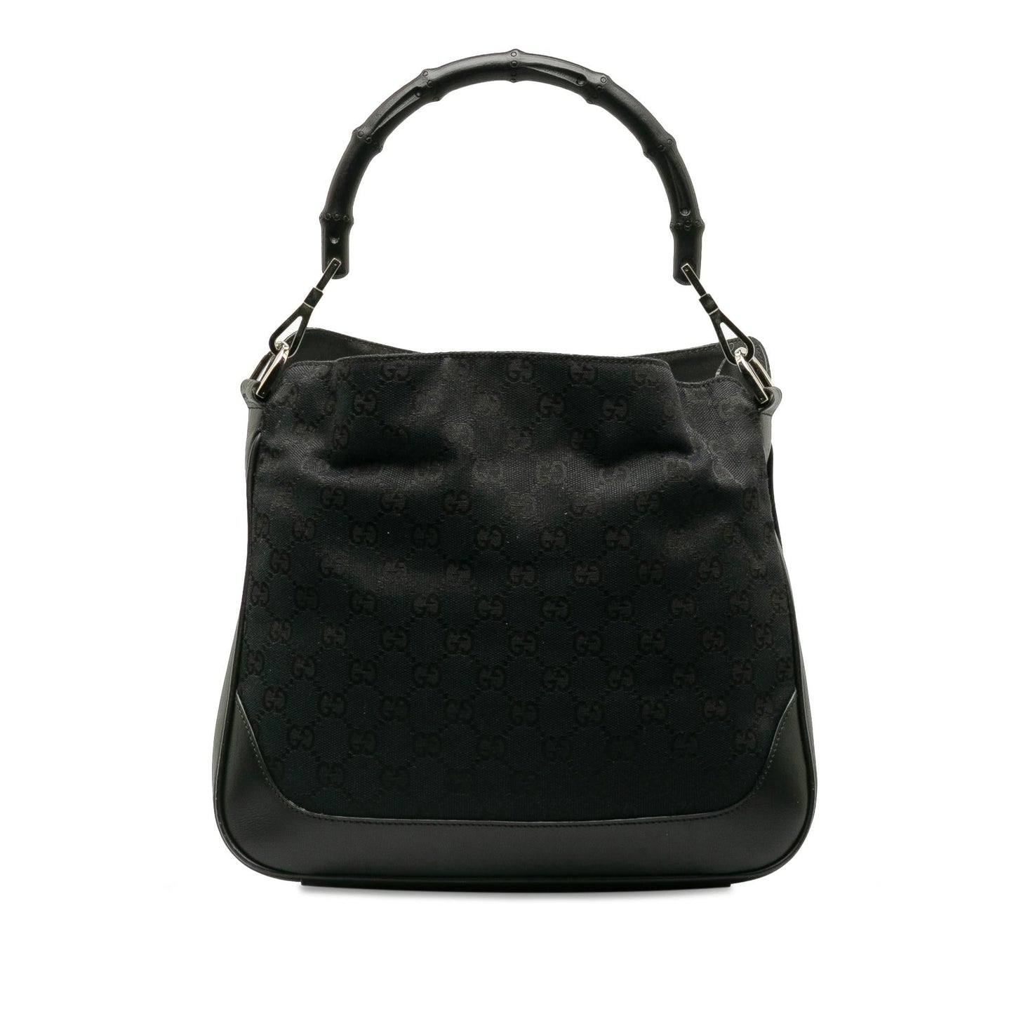Gucci GG Canvas Bamboo Web Satchel (SHG-pA9yyO)
