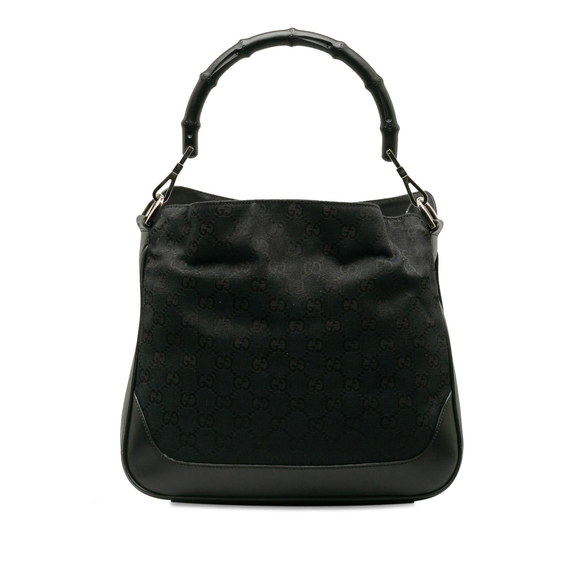 Gucci GG Canvas Bamboo Web Satchel (SHG-pA9yyO)