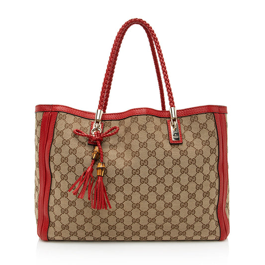 Gucci GG Canvas Bella Medium Tote - FINAL SALE (SHF-19449)