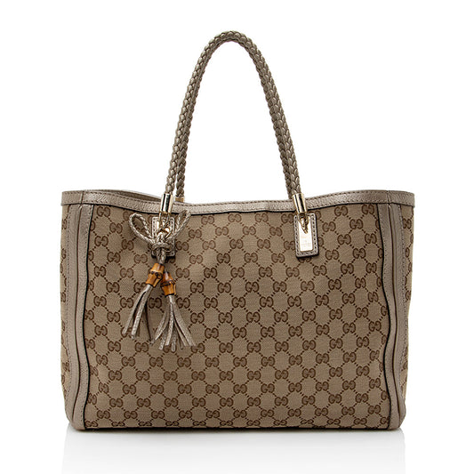Gucci GG Canvas Bella Medium Tote (SHF-21898)