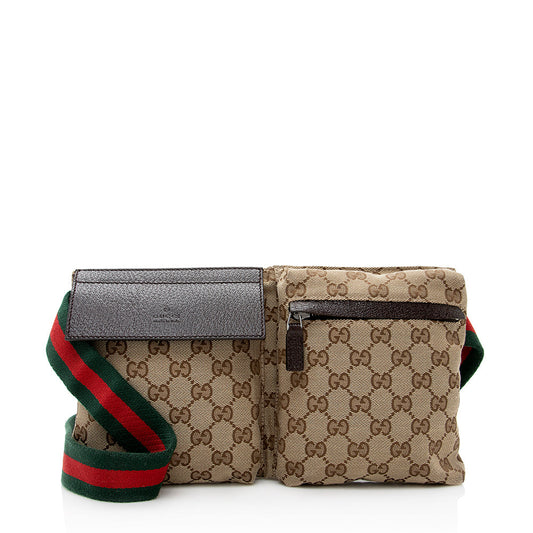 Gucci Web Leather Canvas Shoulder Bag Style 4