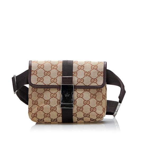 Gucci GG Canvas Belt Bag (SHG-PCSuFp)