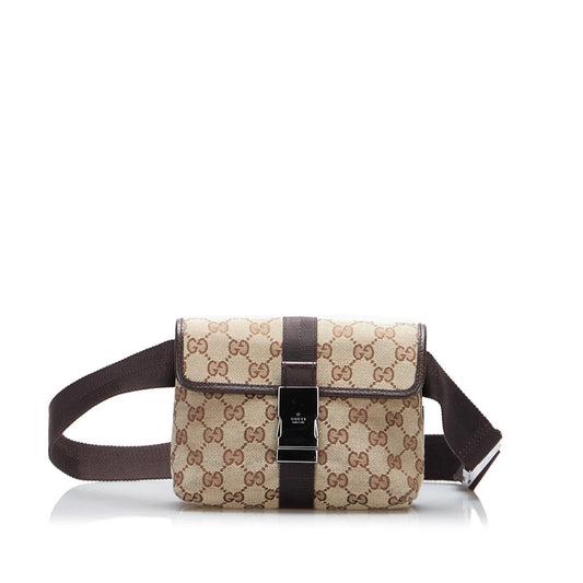 Gucci GG Canvas Belt Bag (SHG-deFkNW)
