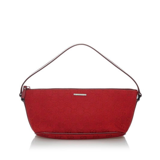 Gucci GG Canvas Boat Baguette (SHG-29306)